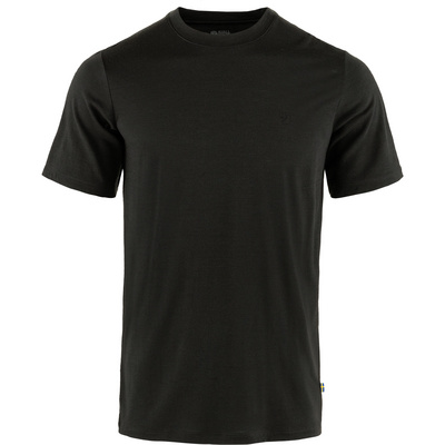 Fjällräven Heren Abisko Wool T-shirt (Maat XL, Zwart)