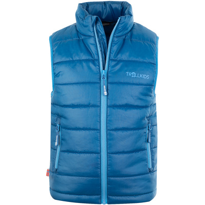 Trollkids Kinderen Trondheim Bodywarmer (Maat 98, Blauw)