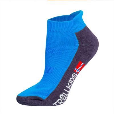 Trollkids Kinderen Hiking Low Cut II Sokken 2 paar (Maat 23 , Blauw)