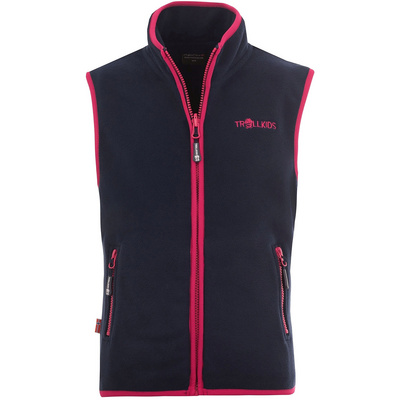 Trollkids Kinderen Arendal bodywarmer (Maat 110, Blauw)