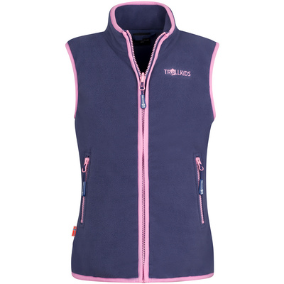 Trollkids Kinderen Arendal bodywarmer (Maat 128, Paars)
