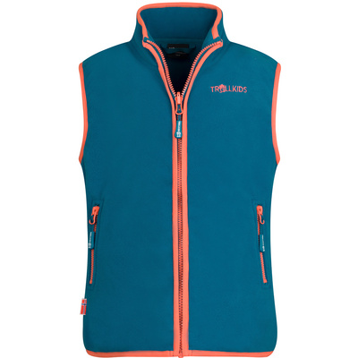 Trollkids Kinderen Arendal bodywarmer (Maat 104, Blauw)