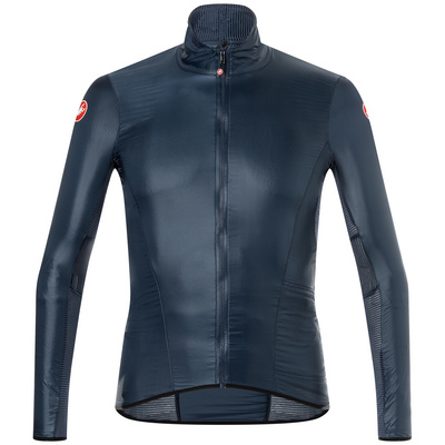 Castelli Heren Aria Shell jas (Maat XL, Blauw)