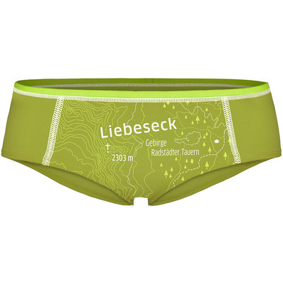 Ein schöner Fleck Erde Dames Liebeseck onderbroek (Maat XS, Groen)