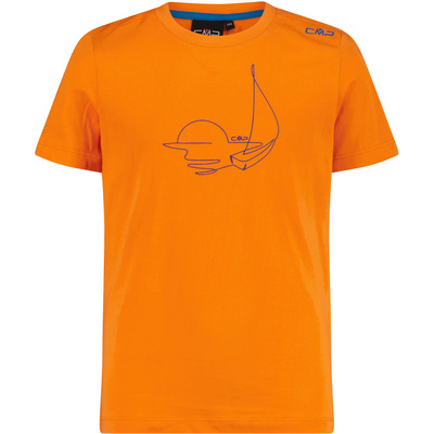 CMP Kinderen Boys jersey T-shirt (Maat 164, Oranje)