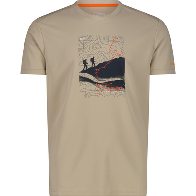 CMP Heren Print functioneel T-shirt
