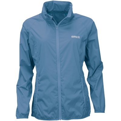 PRO-X Elements Dames Packable fietsjas (Maat XXL, Blauw)