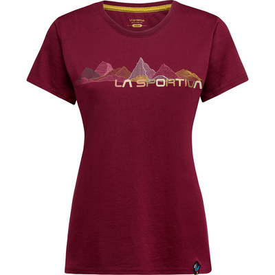 La Sportiva Dames Peaks T-shirt (Maat S, Rood)
