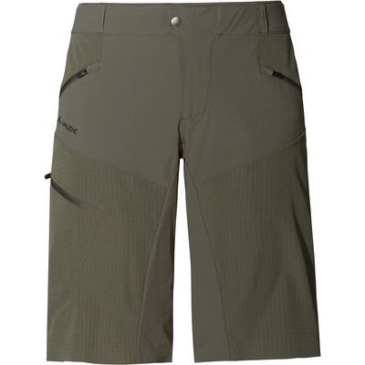 Vaude Heren Virt korte fietsbroek (Maat L, Olijf)