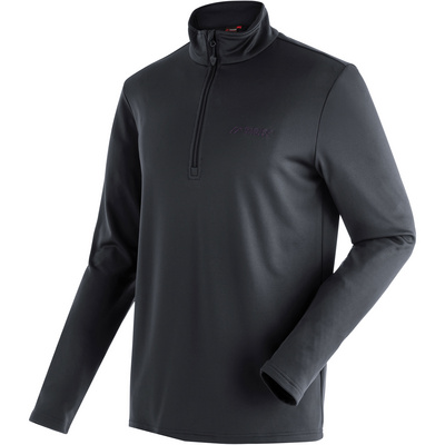 Maier Sports Heren Felix Longsleeve (Maat L , Zwart)