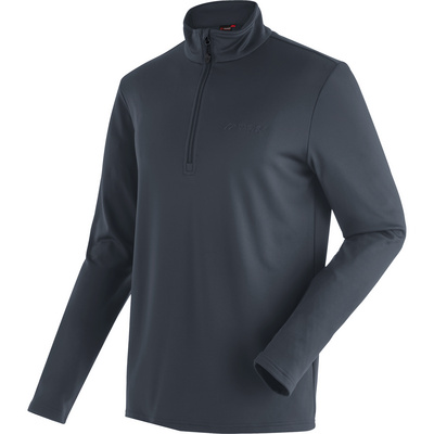 Maier Sports Heren Felix Longsleeve (Maat S, Grijs)