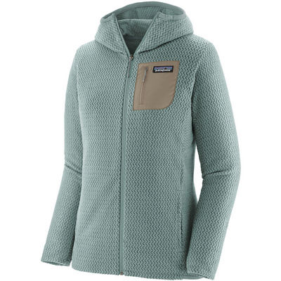 Patagonia Dames R1 Air Full-Zip hoodie jas (Maat L, Blauw)