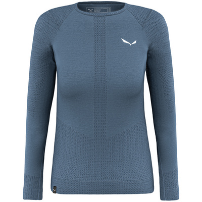 Salewa Femme T-shirt long Zebru Responsive (taille L, Bleu)