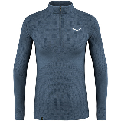 Salewa Heren Zebru Responsive Zip longsleeve (Maat M, Blauw)