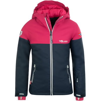 Trollkids Kinderen Girls Hallingdal Jas (Maat 98, Blauw)