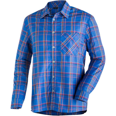 Maier Sports Heren Claas overhemd (Maat 6XL , Blauw)