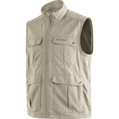 Maier Sports Heren Valdemar bodywarmer (Maat S, Beige)