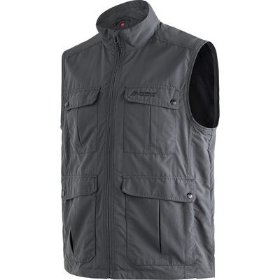 Maier Sports Heren Valdemar bodywarmer (Maat M, Grijs)