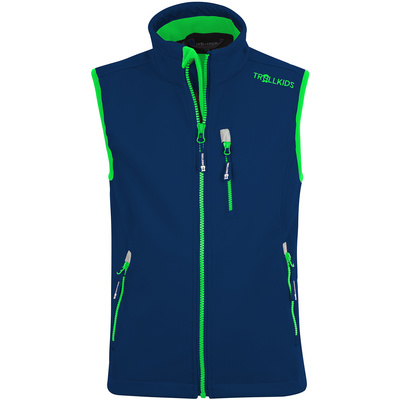 Trollkids Kinderen Trollfjord Vest (Maat 116, Blauw)