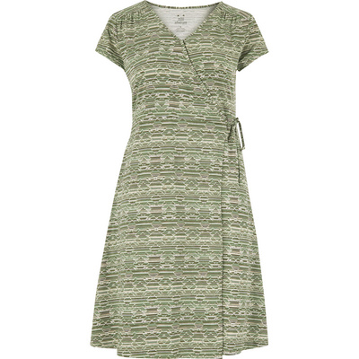 Sherpa Adventure Gear Dames Padma Wrap jurk (Maat M, Groen)