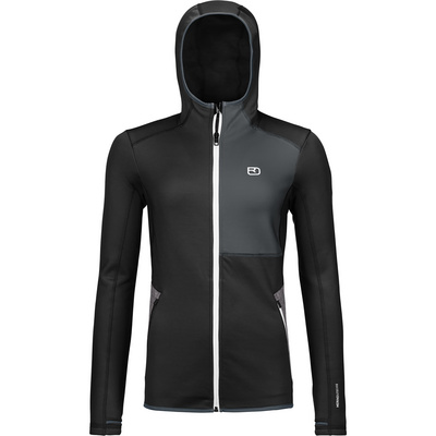 Ortovox Dames Fleece Hooded Vest (Maat S, Zwart)