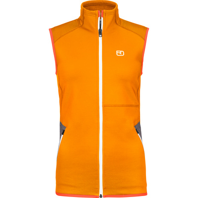 Ortovox Dames Fleece Bodywarmer (Maat S, Oranje)