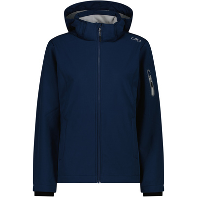 CMP Femme Veste Softshell Zip Hoodie (taille XXL, Bleu)