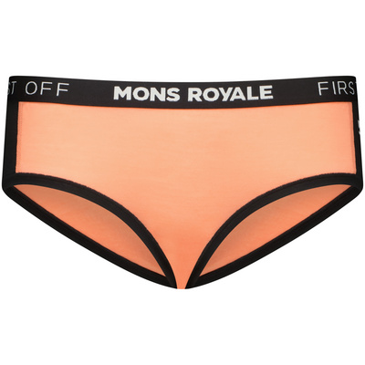 Mons Royale Dames Sylvia Boyleg Onderbroek (Maat XS, Oranje)