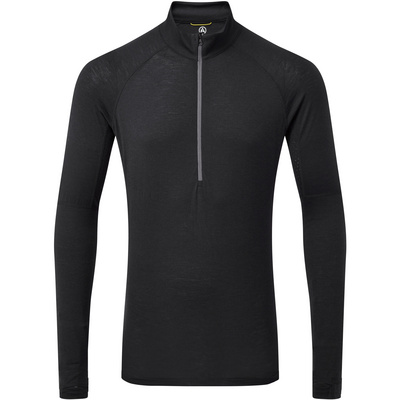 Artilect Homme T-shirt long Boulder 125 1/4 Zip (taille S, Noir)