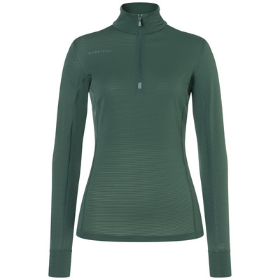 Bergzeit Basics Dames Kaikkialla Sara Half Zip Longsleeve (Maat XS, Groen)