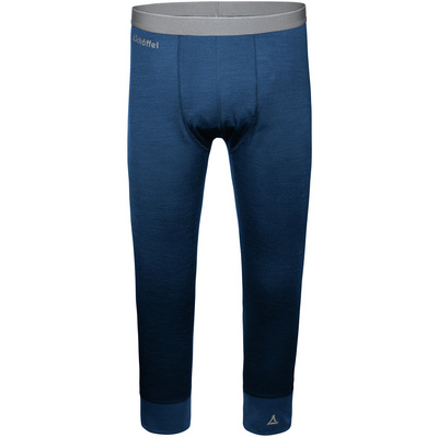 Schöffel Heren Merino Sport 3/4 Broek (Maat XXL, Blauw)