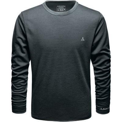 Schöffel Heren Merino Sport Longsleeve (Maat XXL, Zwart)