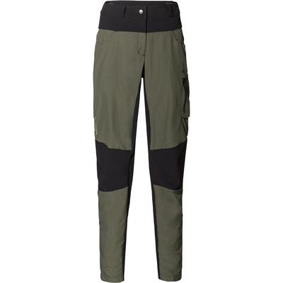 Vaude Dames Qimsa MTB Broek lang (Maat XS, Olijf)