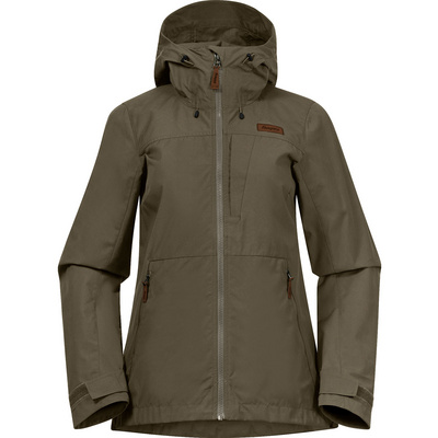 Bergans Dames Nordmarka Leaf Light Wind Jas (Maat S, Olijf)