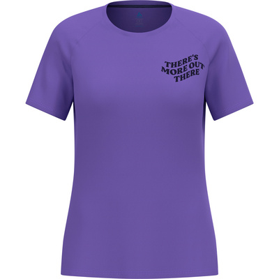 Odlo Dames Essential Print Graphic T-Shirt (Maat S, Paars)