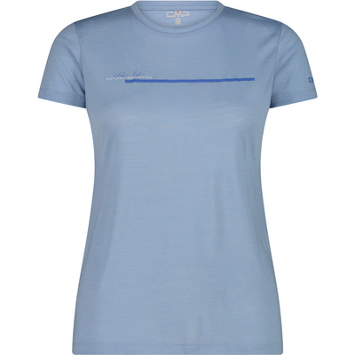 CMP Dames Print T-Shirt (Maat S, Blauw)