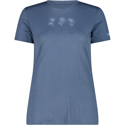 CMP Dames Print T-Shirt (Maat L, Blauw)