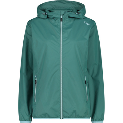 CMP Dames Hoodie Rain Jas (Maat XL, Groen)