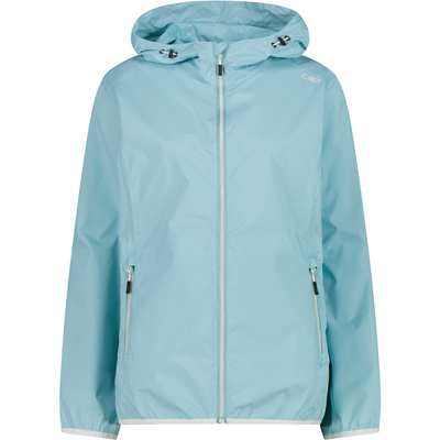 CMP Dames Hoodie Rain Jas (Maat 3XL, Blauw)