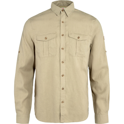 Fjällräven Heren Övik Travel Overhemd (Maat S, Beige)
