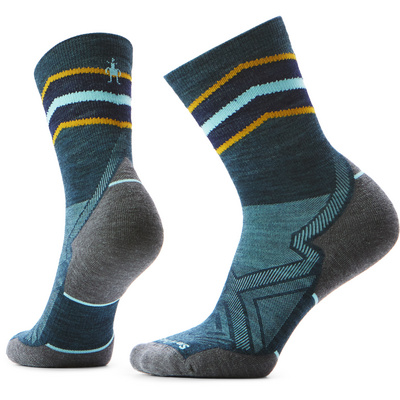 Smartwool Dames Run Targeted Cushion Mid Crew Sokken (Maat 42 , Blauw)