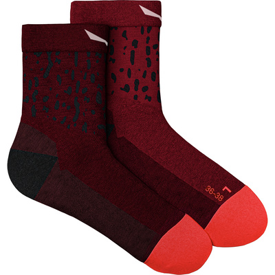 Salewa Dames MTN Trn Salamander AM Qrt Sokken (Maat 42 , Rood)