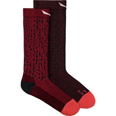 Salewa Dames MTN Trn Salamander AM Crew Sokken (Maat 42 , Rood)