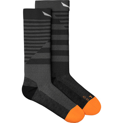 Salewa Homme Chaussettes Fanes Hyb Str. Am Crew (taille 45 , Gris)