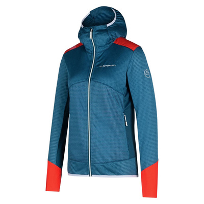 La Sportiva Dames Aequilibrium Thermal Hoodie Vest (Maat S, Blauw)