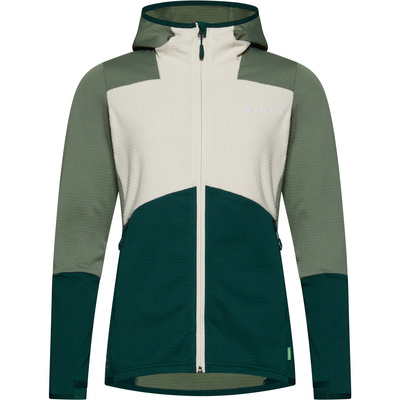 Vaude Dames Monviso Hooded Grid Fleece Vest (Maat S, Groen)