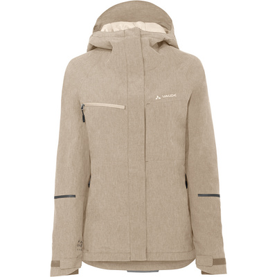 Vaude Dames Yaras Warm Rain Jas (Maat S, Beige)