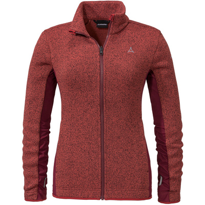 Schöffel Dames Oberau Zip In Fleece Vest (Maat L, Rood)