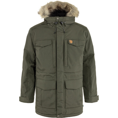 Fjällräven Heren Nuuk Parka (Maat S, Olijf)