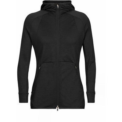 Icebreaker Dames ZoneKnit Hoodie Jas (Maat XS, Zwart)
